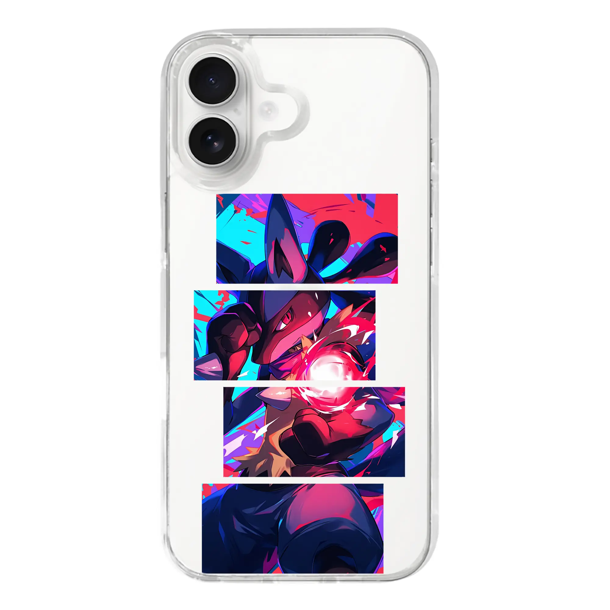 ポケモン グッズ,ルカリオ - iPhone 17シリーズ 透明スマホケース – 薄型・耐衝撃・精密フィット保護カバー